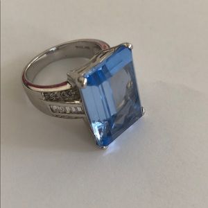 Sterling silver HCThailand cocktail Ring Statement